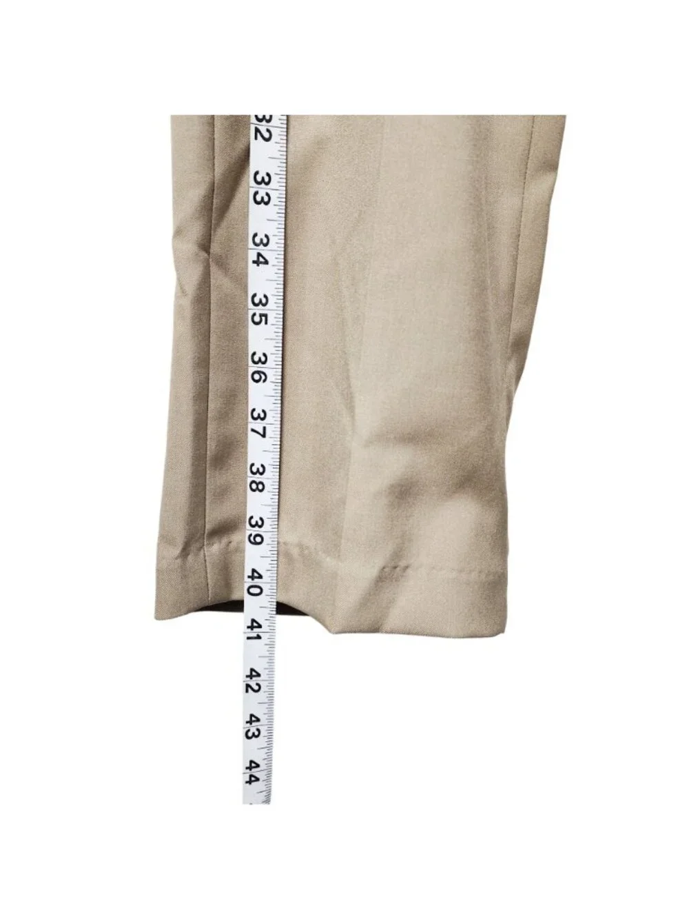 Haggar Mens Slim Fit Premium Comfort Khaki Dress Pants 38x30 Beige